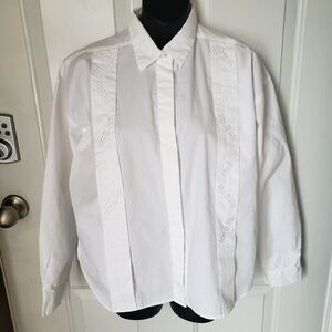 NWOT Long-Sleeve Button-Down Baltlraza Blouse (T21)
